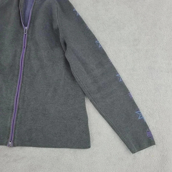 Eddie Bauer Sport Women's XL Full-Zip Sweatshirts Snowflake on Sleeve 28CT - Picture 8 of 9